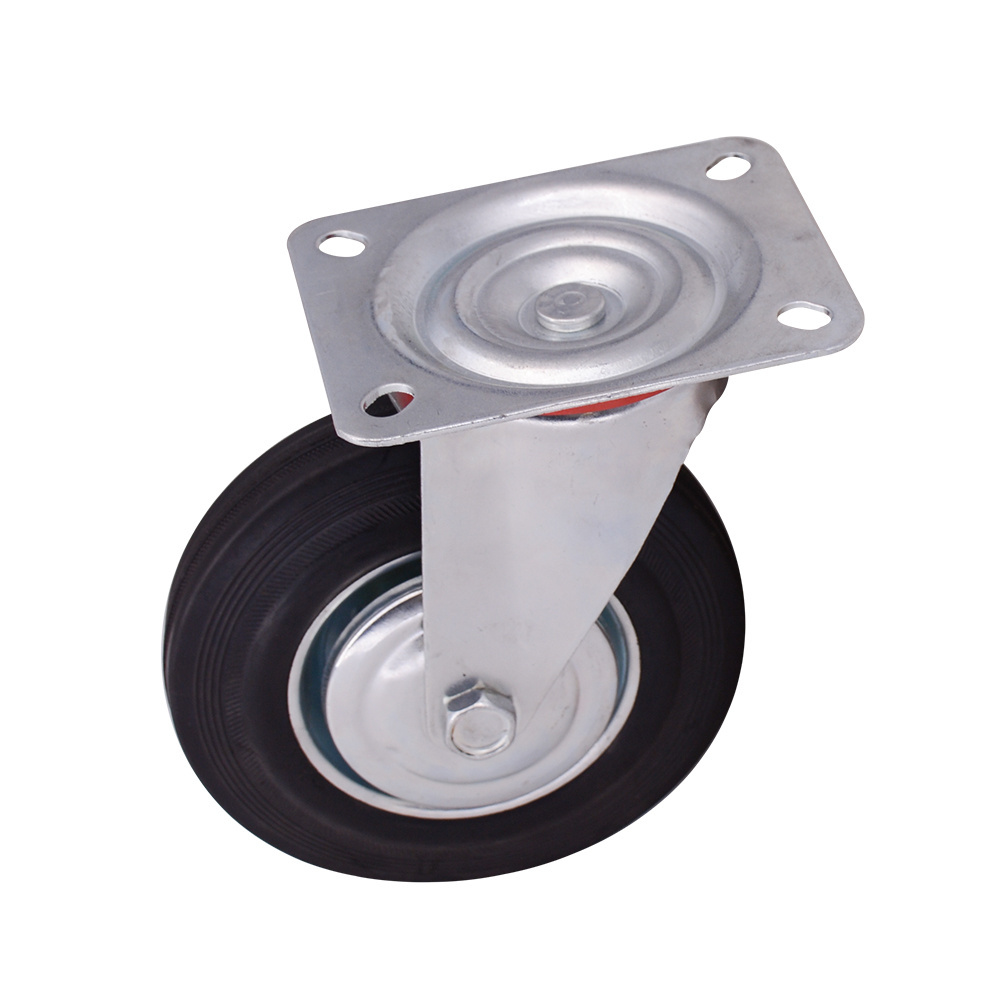 75mm 100mm 125mm  industrial  Swivel Casters 4 Inch  Rubber Wheels