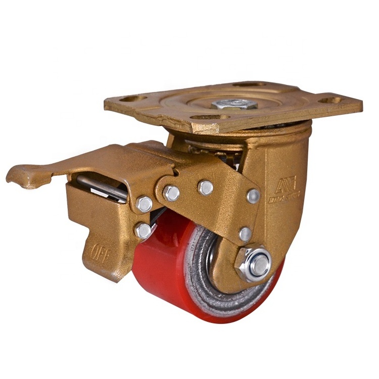 MS 3 Inch Heavy Duty Polyurethane Iron Core Caster Wheel