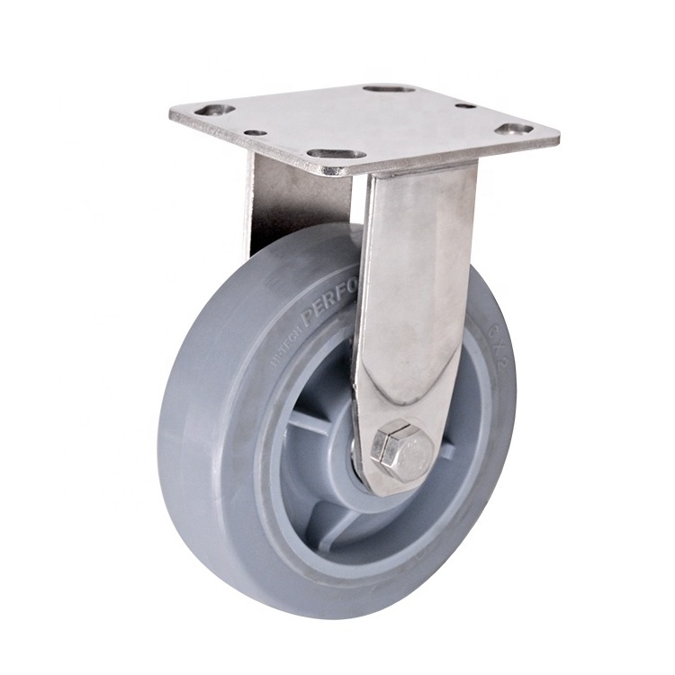 6-Inch Heavy Duty Industrial TPR Caster Wheel Durable Industrial Casters