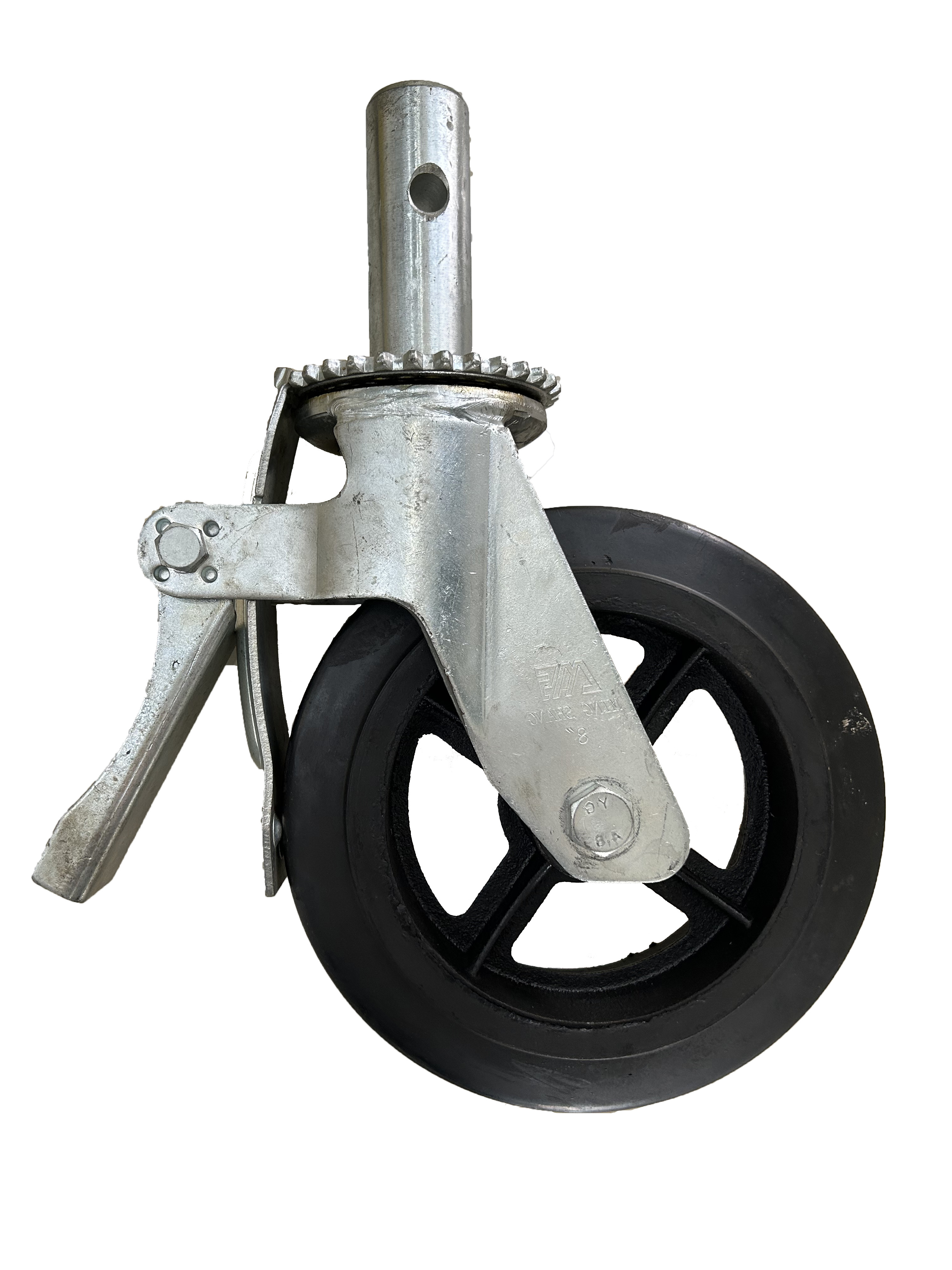 Industrial Heavy Duty Scaffolding Caster Wheels with Brake 6 Inch/8 Inch Rubber Wheels for Scaffolding Use