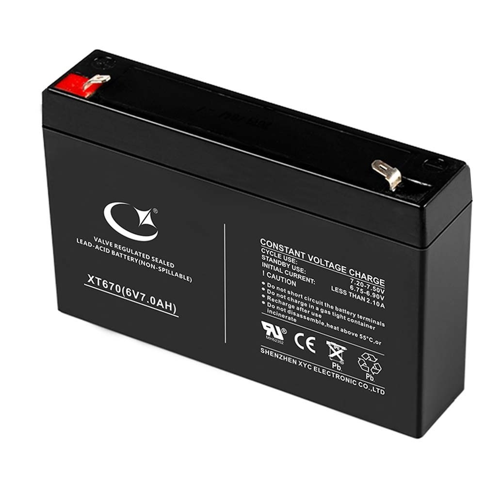 6V 7Ah Rechargeable battery 6V7.2AH AGM battery for toys