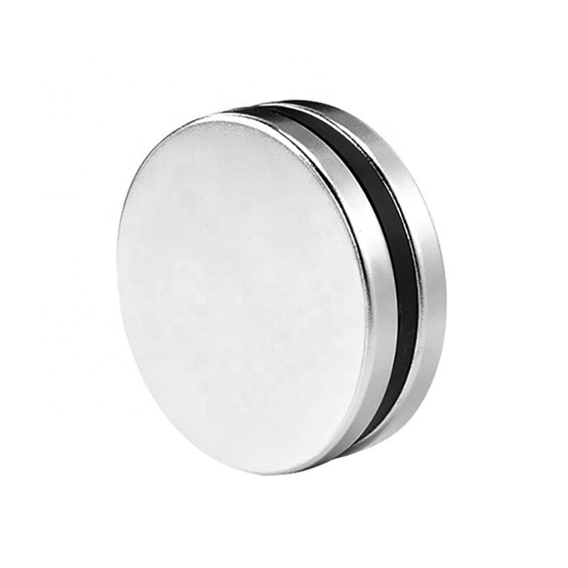 Direct selling N52 Powerful Strong Magnetic Adhesive Thin silver Round Flat Disc Neodymium Fridgerator Magnet