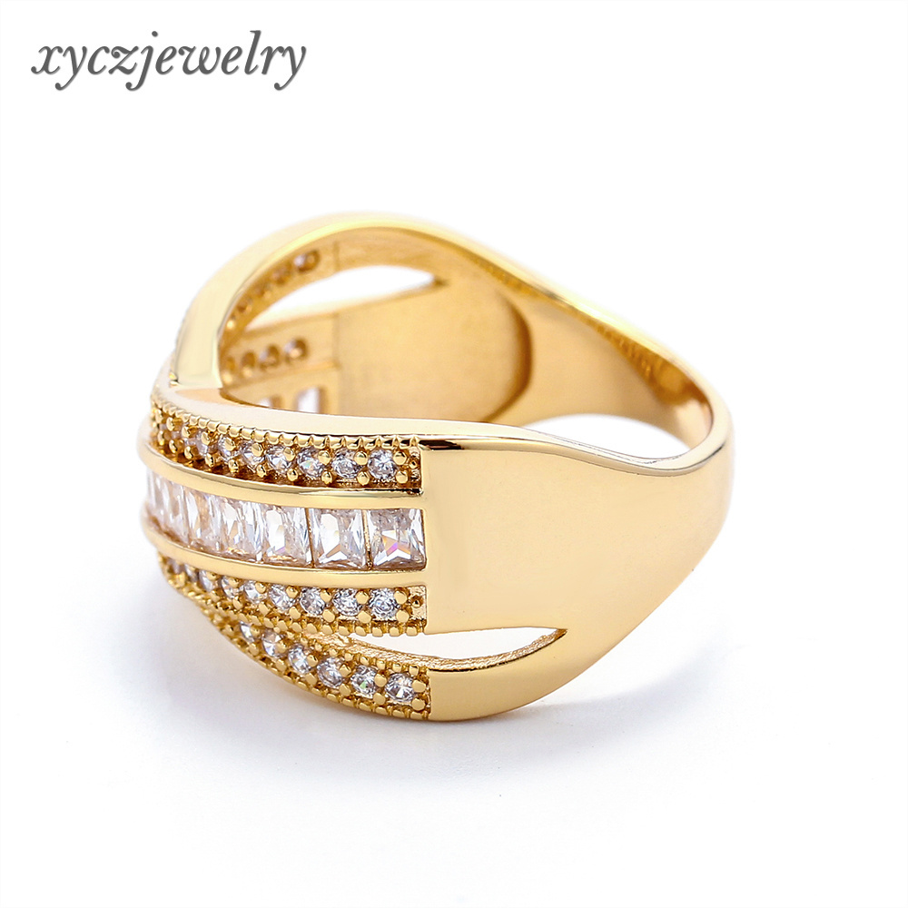 Personality domineering ring men and women gold plated big star ring