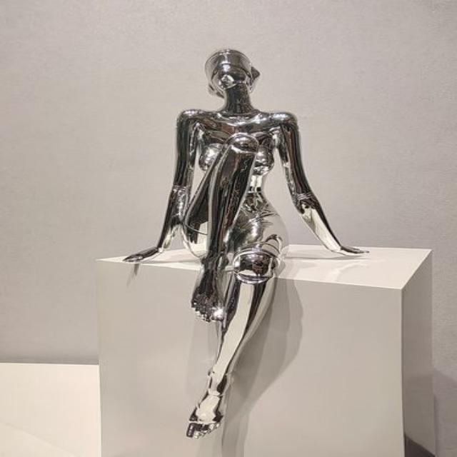 Factory Custom Metal Statue Stainless Steel Wall Human Body Sculpture for Sale