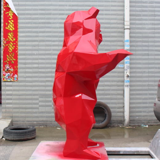 Custom High Quality Resin Animal Statue Fiberglass Bear Sculpture for Sale