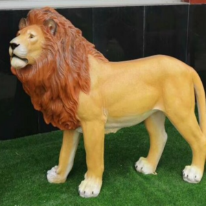 Hot Sale Animal Metal Decorative Resin Statue Fiberglass Lion Sculpture for Outdoor Decoration