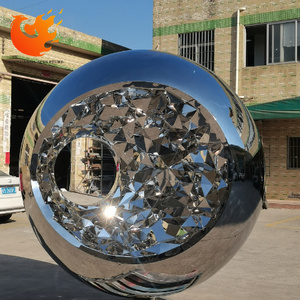 Factory Custom High Quality Creative Art Statue Stainless steel Ball Sculpture for Decoration