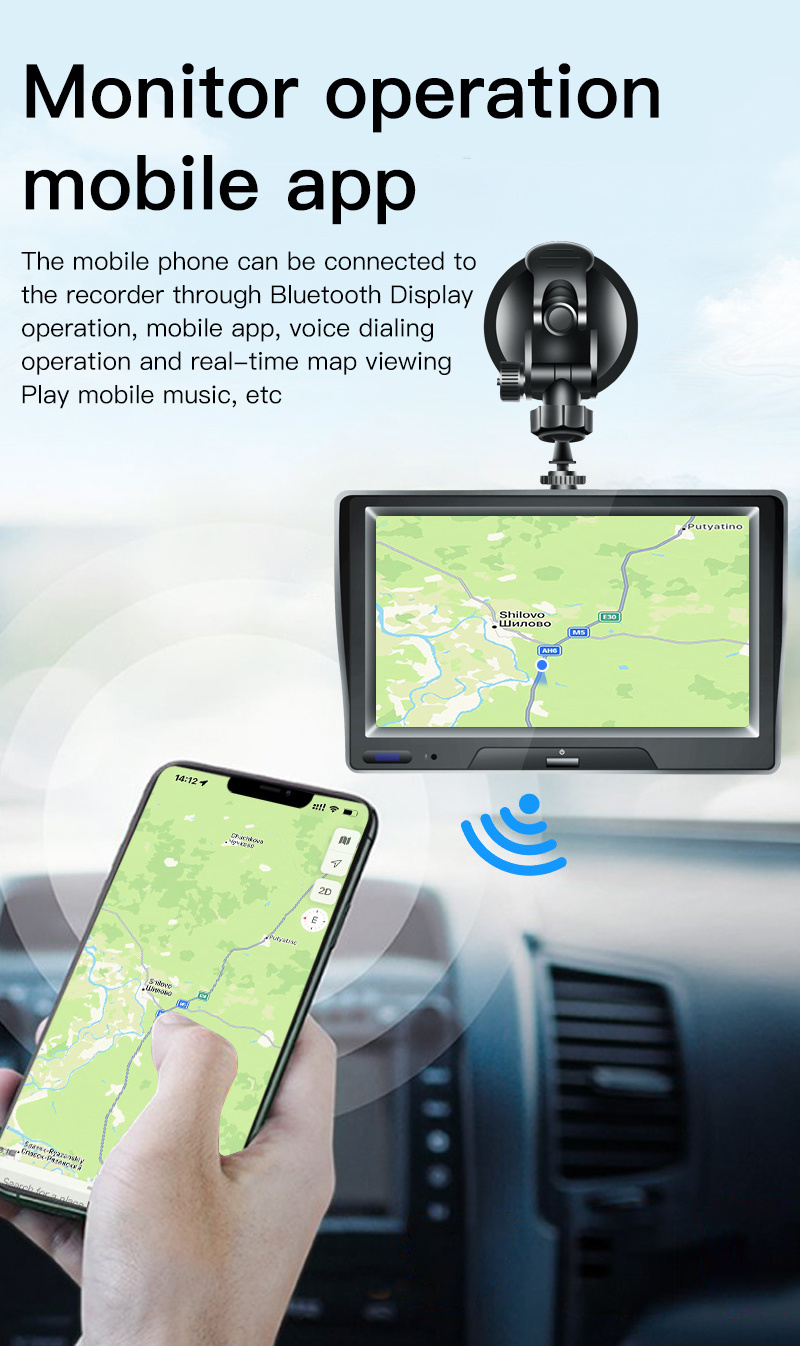 Good Quality 7 Inch Car Rear View Mirror Monitor Intelligent Streaming Video Parking System