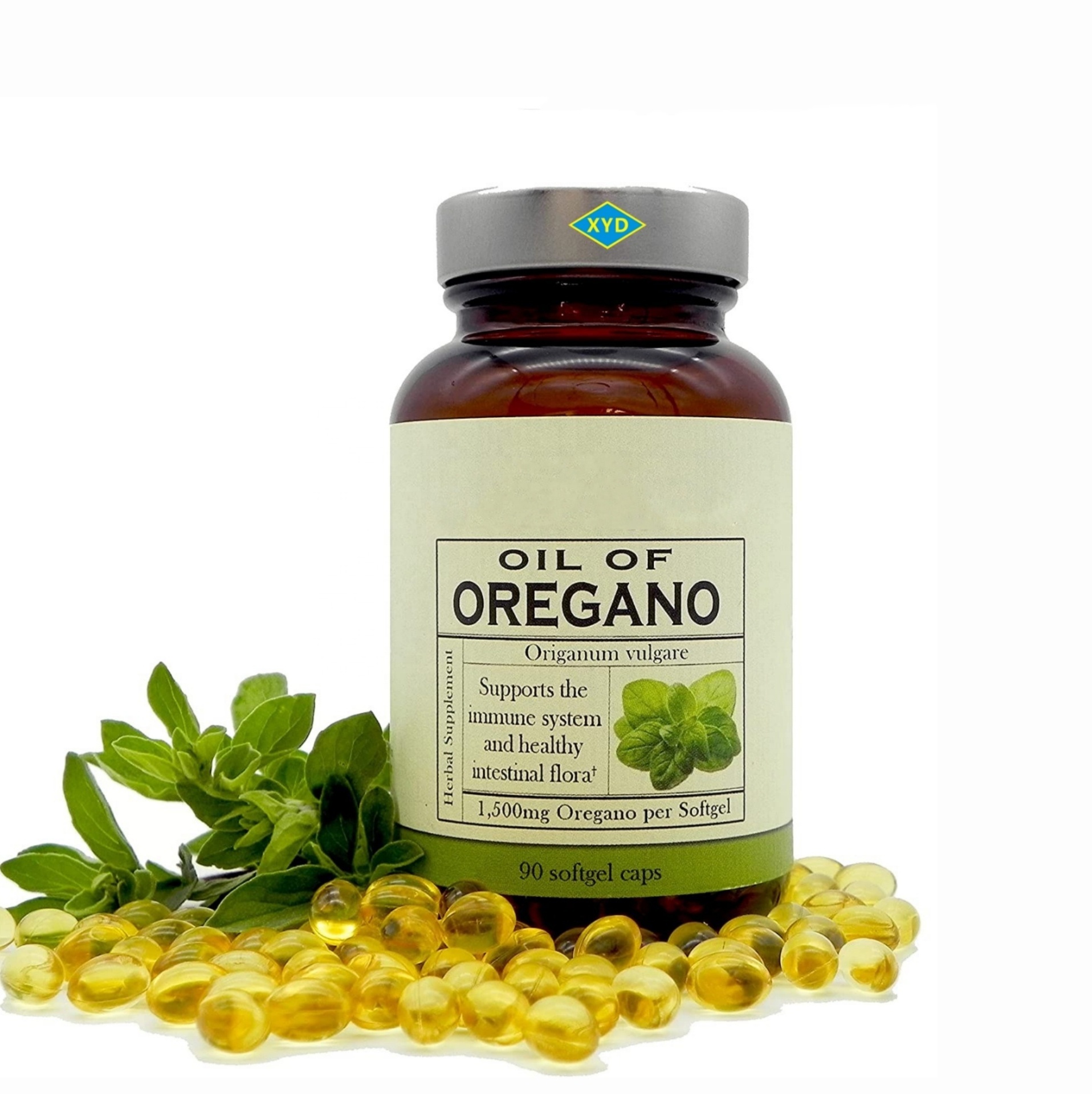 OEM Private Label Wholesale Nature 100% Pure Oregano Oil Carvacrol  Softgel Capsules