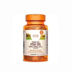 Private Label High Quality OEM Halal Omega 369 Fish Oil 1000Mg Softgel Capsule