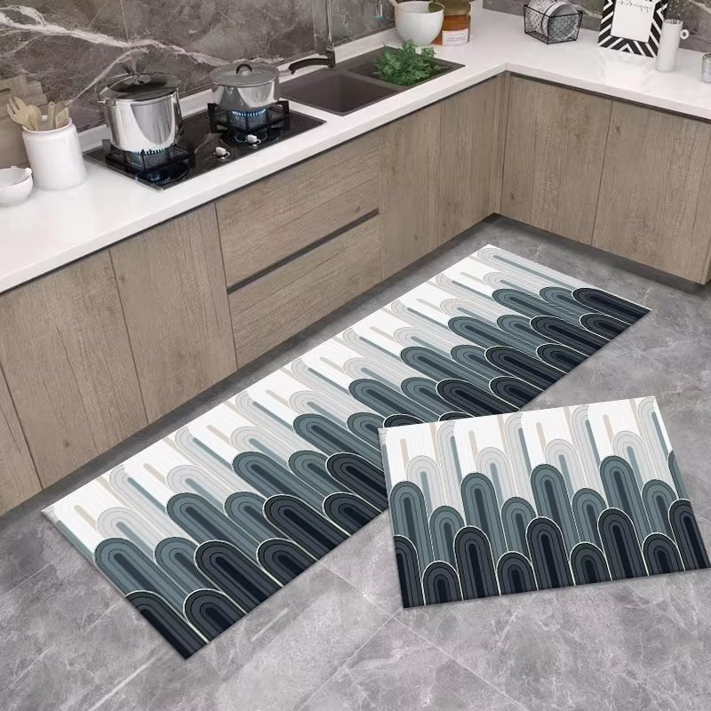 Modern Kitchen Super Absorbent Soft Anti Fatigue Crystal Velvet Floor Mat