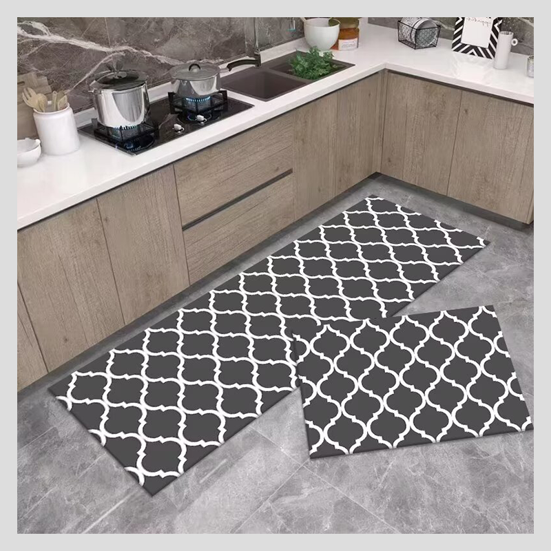 Modern Kitchen Super Absorbent Soft Anti Fatigue Crystal Velvet Floor Mat