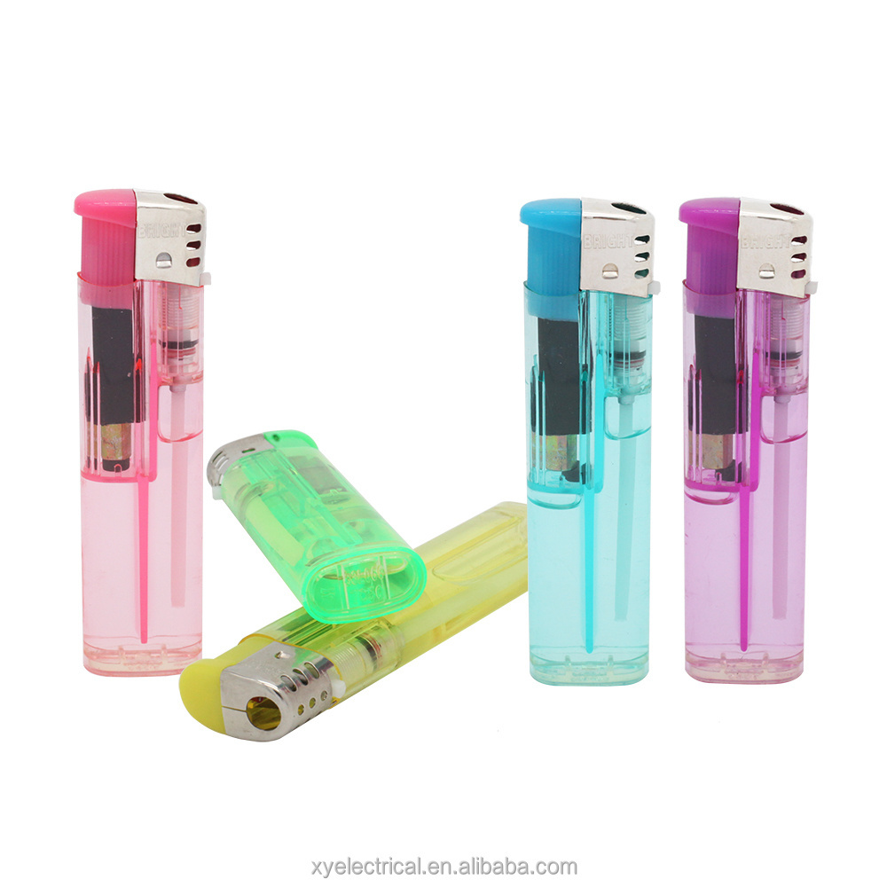 OEM lighter factory mini pocket translucent plastic gas cigar butane candle lighter