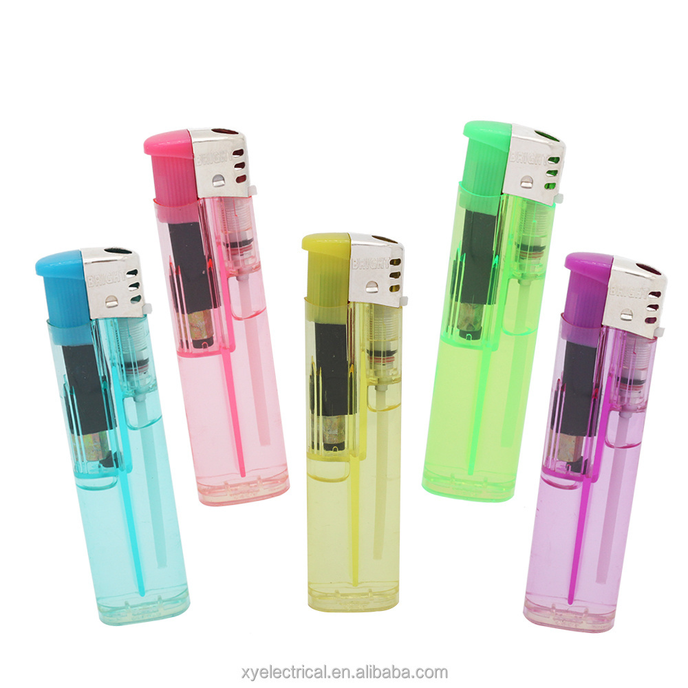 OEM lighter factory mini pocket translucent plastic gas cigar butane candle lighter