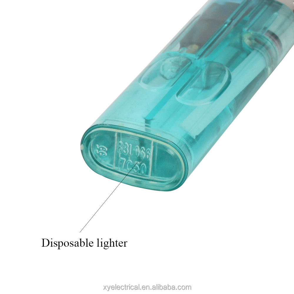 ISO lighter factory 78mm custom transparent cheap smoking cigar gas disposable lighters