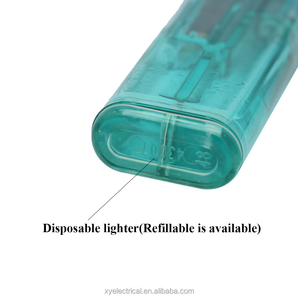 Most selling normal paper sticker disposable lighter smoke electric candle cigar lighter