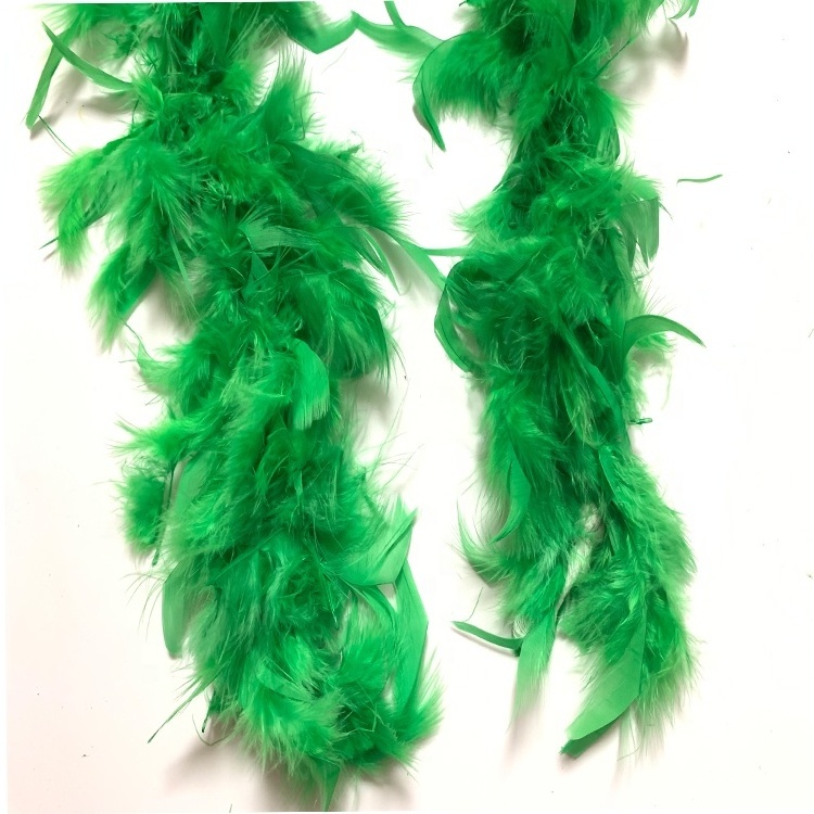 60g Purple Chicken Feather Strip Turkey Feather Boa for clothing accessories Clothing sewing supplies for fabrics scary