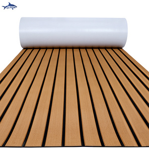 2023 Anti Slip Synthetic Teak Decking Sheet Pontoon Sea Deck Floor EVA Foam Boat Flooring