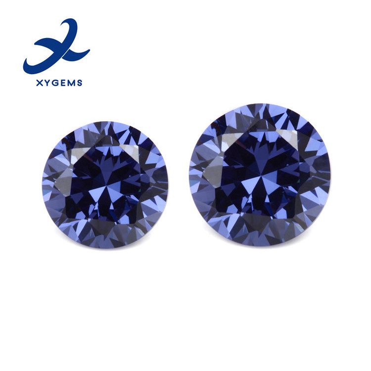 AAA loose gemstone wholesale price 1mm brilliant cut cz rough round color cubic zirconia