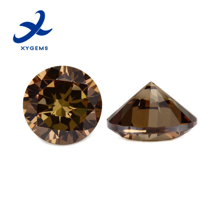 AAA loose gemstone wholesale price 1mm brilliant cut cz rough round color cubic zirconia