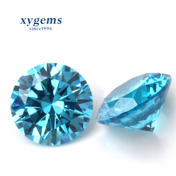 AAA loose gemstone wholesale price 1mm brilliant cut cz rough round color cubic zirconia