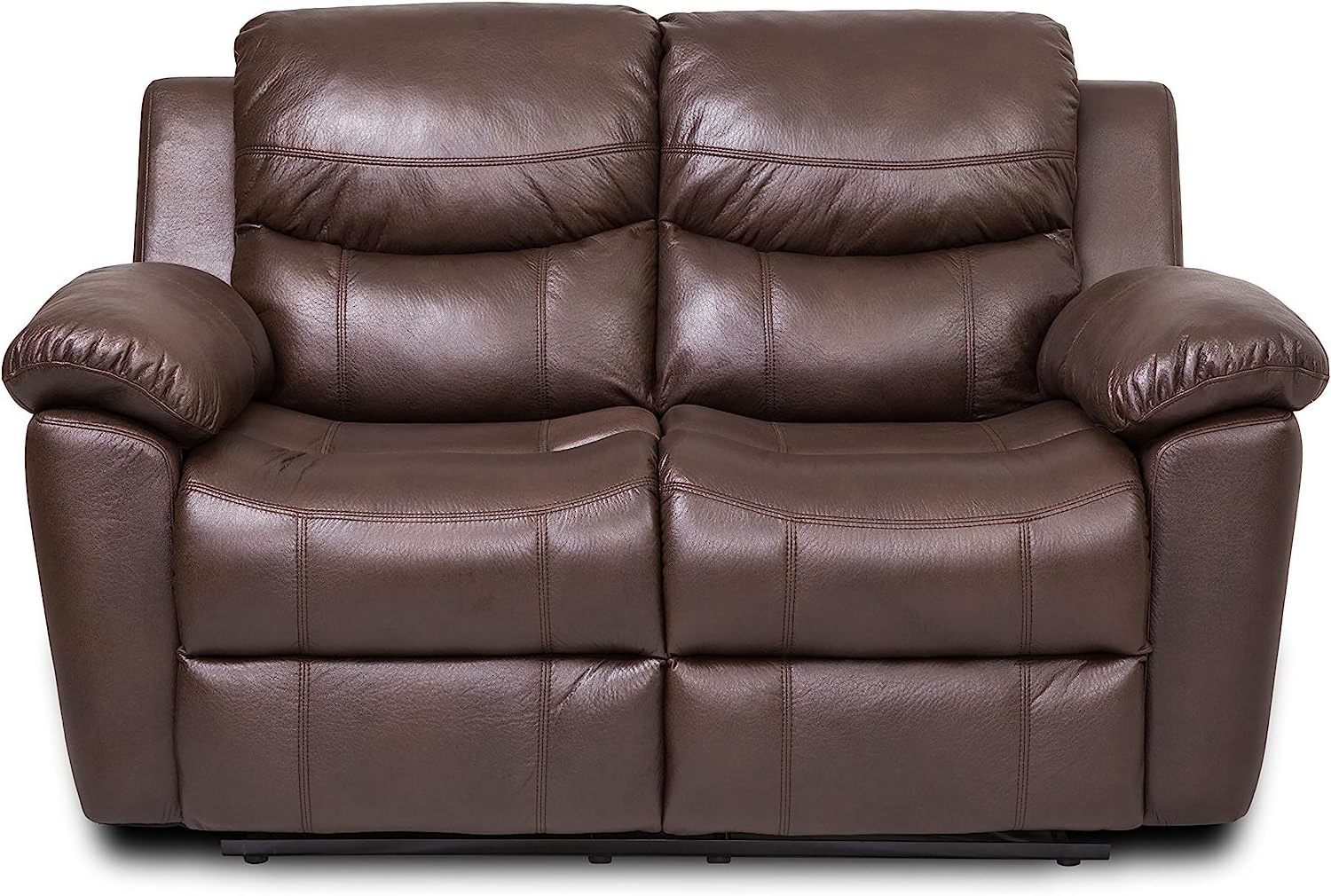 3-piece lounge chair sofa set, leather leisure chair, living room lounge chair sofa - chocolate color