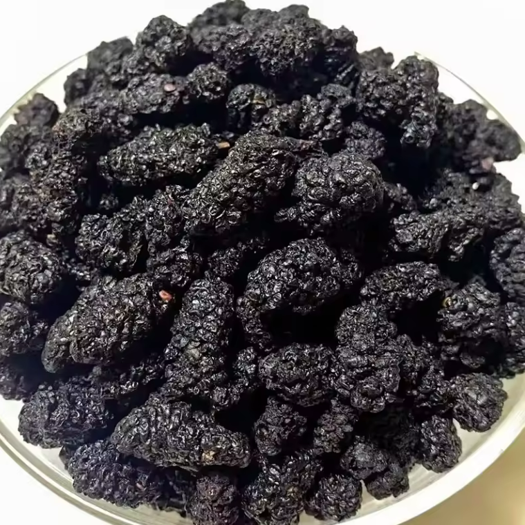 Healthy Fruit Snack Sang Shen 100% Natural Black Beauty Fruiting Mulberry Organic Dried Fruit Tea Wholesale