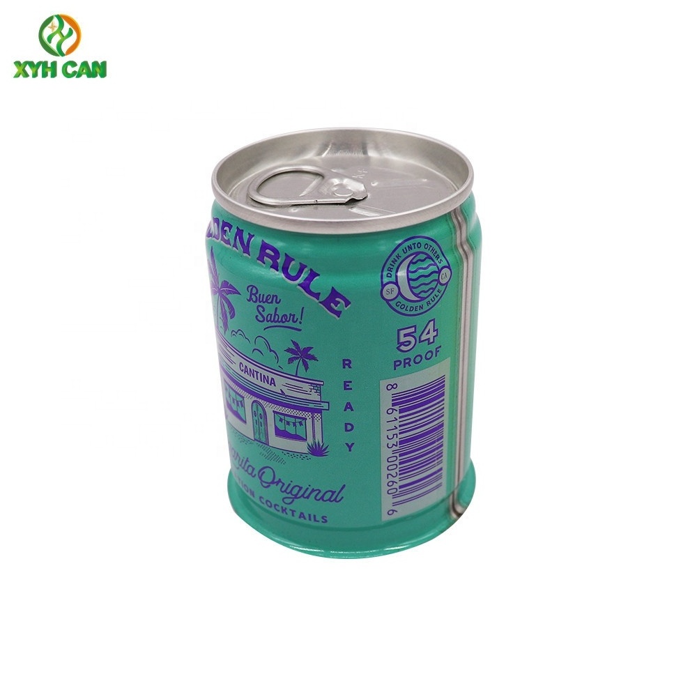 High Quality Small Tin Can Container 100ML Volume Tin Can For Whiskey Spirits Round Tin Can