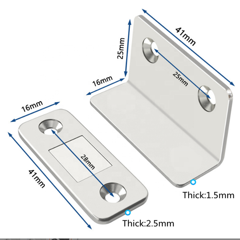 Ultra-thin Spring Furniture Cabinet Door Magnetic Suction Cabinet Latches Hardware For Sliding Door Closer