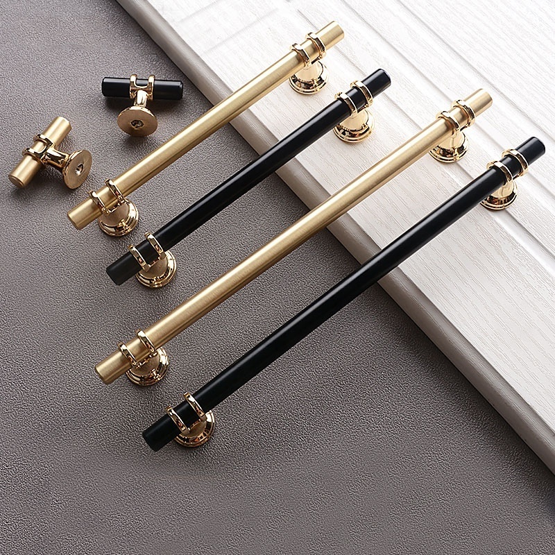 Hotsale Modern Simple Styles Pull Cabinet Handle Black Wardrobe Handles