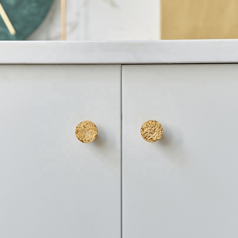 Door Brass Furniture Handles Modern Hammered Pulls Brass Knobs And Pullers