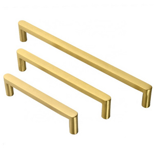 New Design Nordic Minimalist Brushed Brass Cabinet Furniture Handle Cupboard Drawer Door Handle