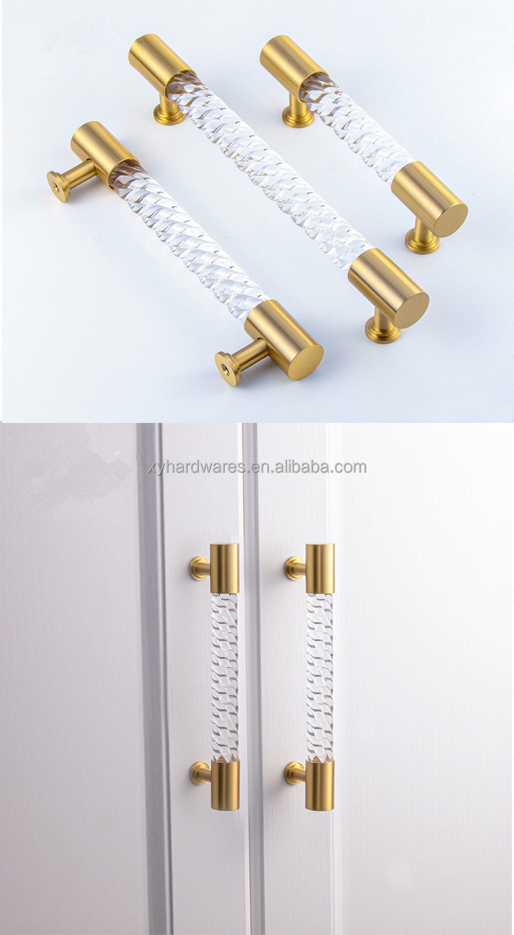 Acrylic Drawer Pulls Handles Clear Dresser Pulls Knob Kitchen Cabinet Door Handles