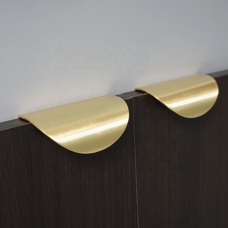 Half Round Brass Cabinet Handle Drawer Half Round Pull Handles For Wardrobe