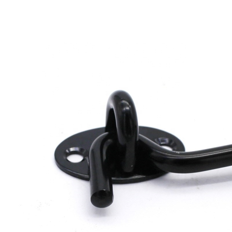 Black Stainless Steel Hook and Eye Window Support Hook