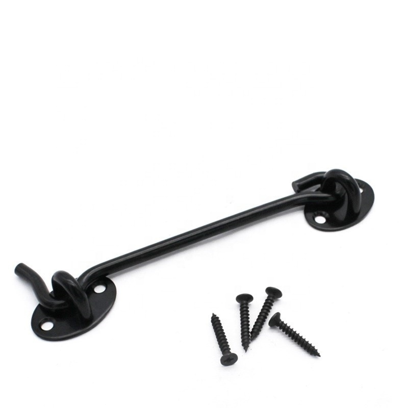 Black Stainless Steel Hook and Eye Window Support Hook