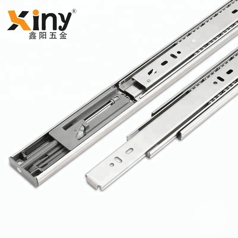 three fold full extension ball bearing soft close drawer slides