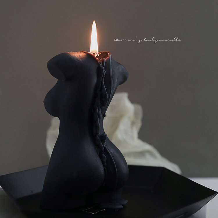 Creativity woman shape scented candles soy wax cotton wick Female body shape scented candle