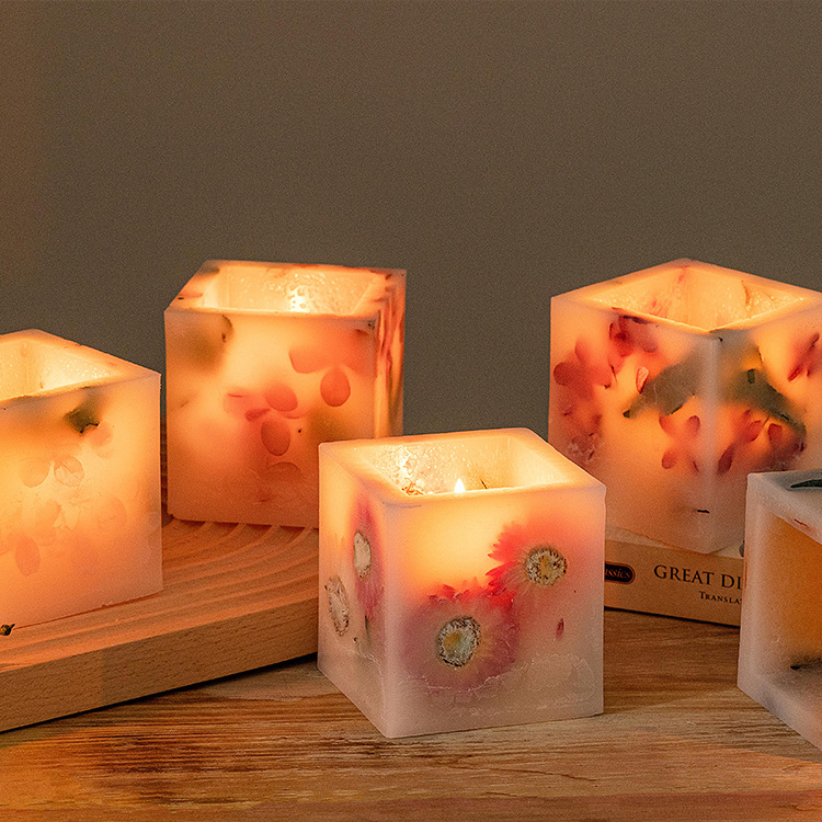 OEM/ODM unique design scented candle decoration marble wedding birthday scented candle