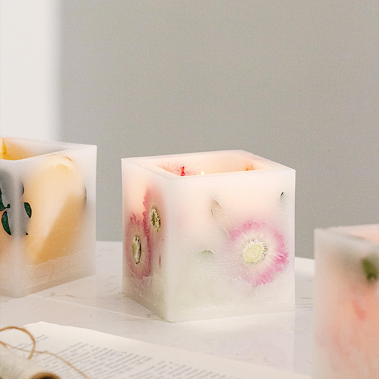 OEM/ODM unique design scented candle decoration marble wedding birthday scented candle