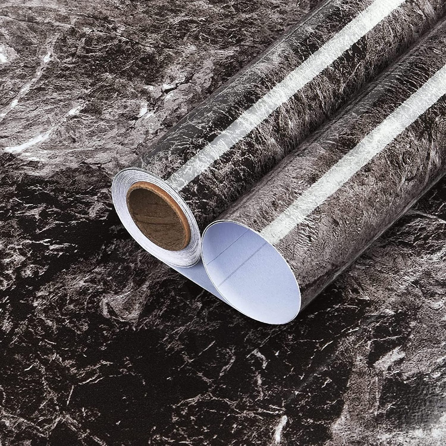 Marble Pattern Black Living Room Wallpaper Roll Wall Paper Rolls for Kitchen Living Room and Furniture Decoration