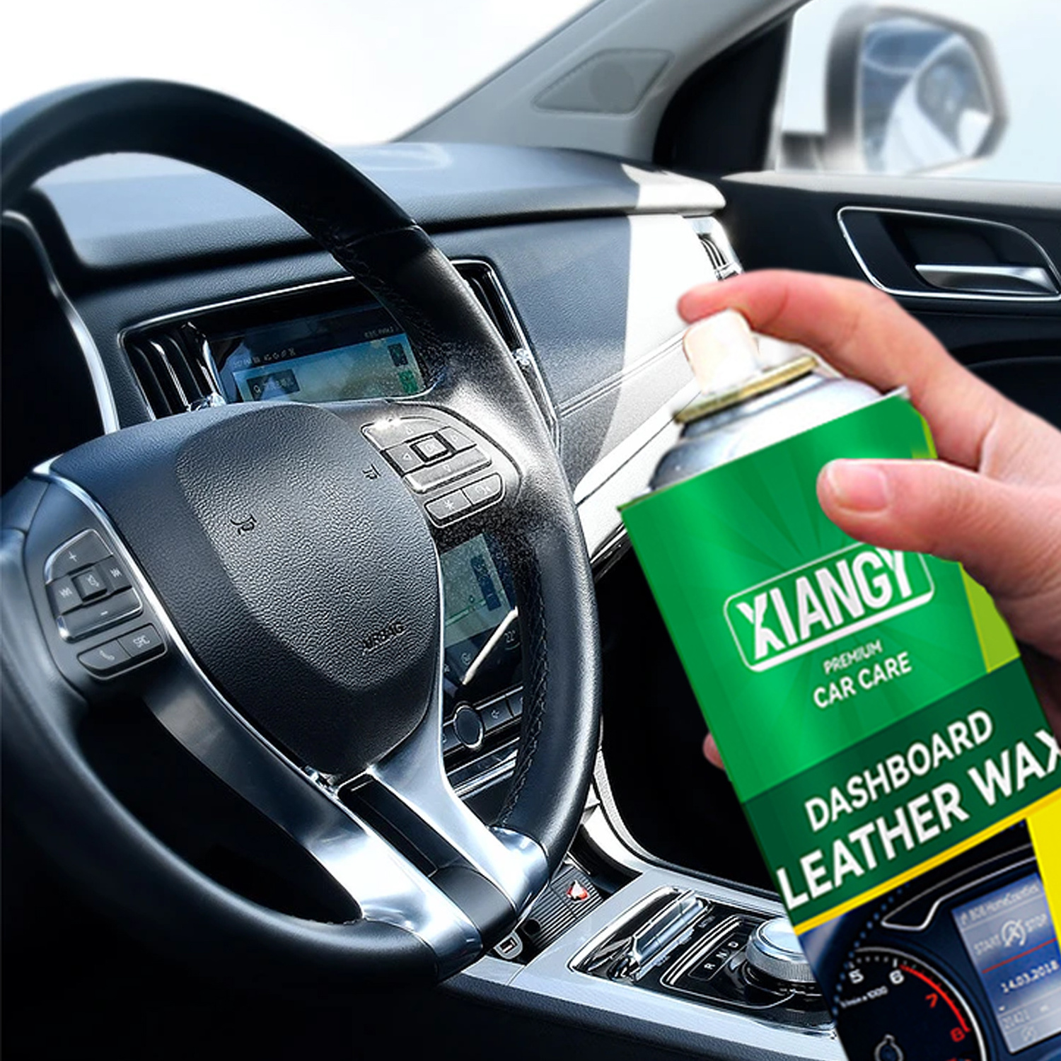 Factory OEM Car Auto Clean Interior Leather Silicone Car Polish Dashboard Wax Cleaner Car Spray Wax