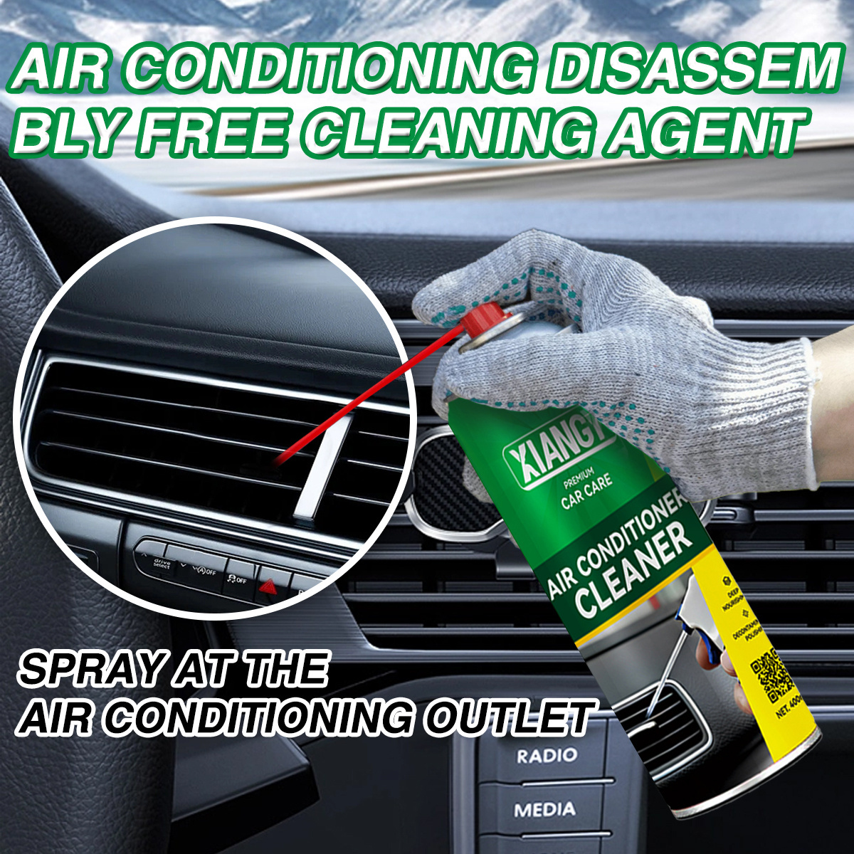 Hot Products Outlet aerosol spray Air Conditioner Cleaner air freshener for car