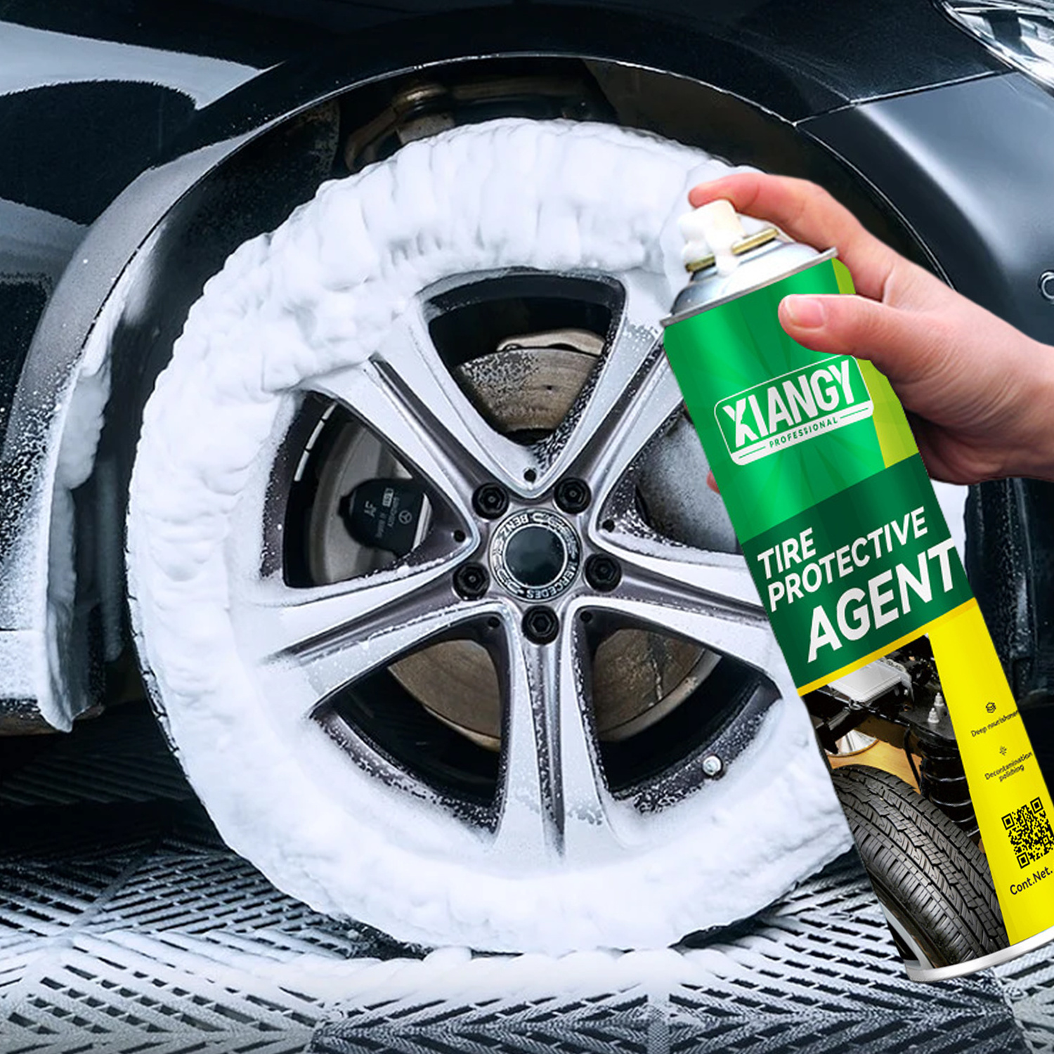 Factory OEM Car Cleaning Multi Purpose Foam Cleaner Tire Brightener Shine Cleaner Spray To Cars