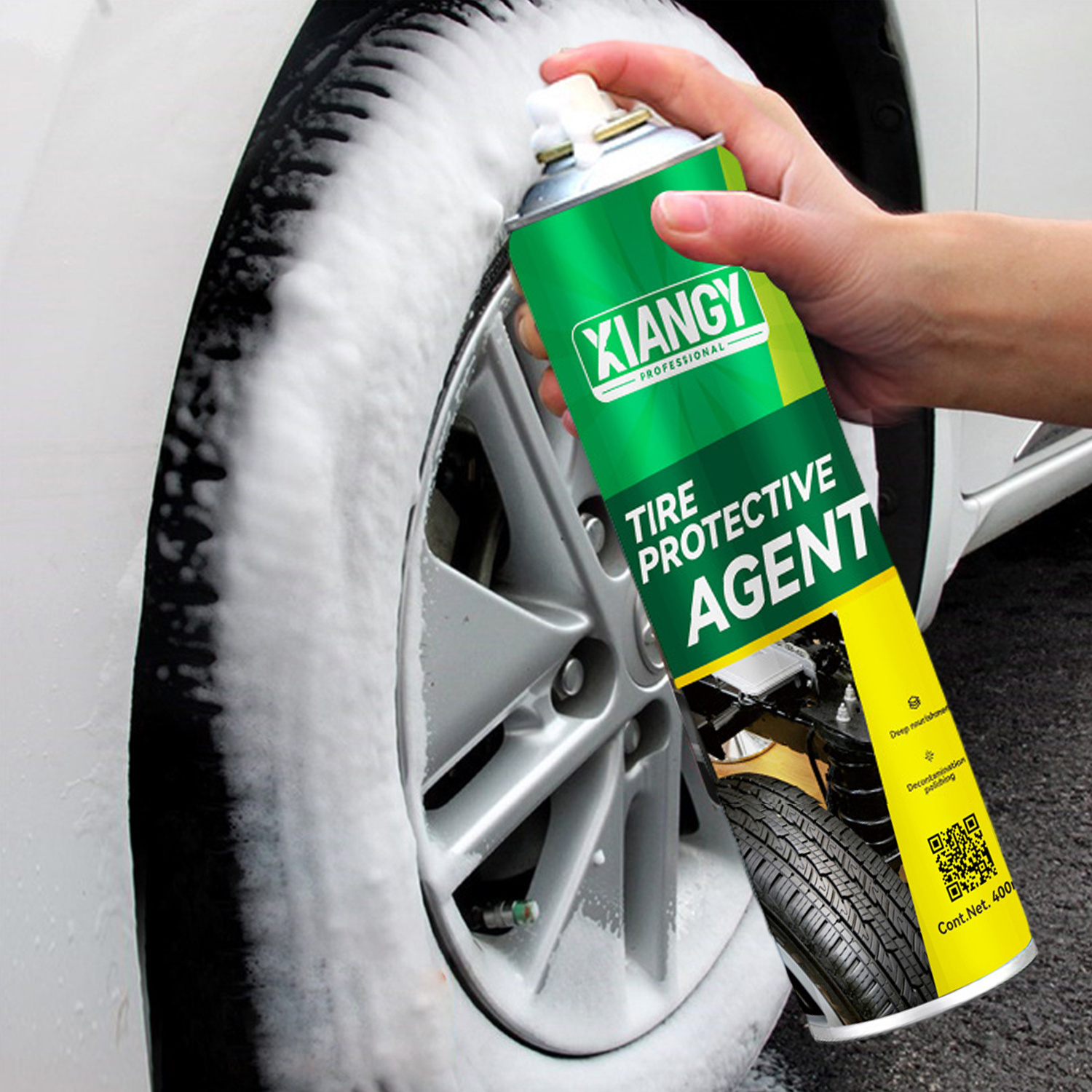 Factory OEM Car Cleaning Multi Purpose Foam Cleaner Tire Brightener Shine Cleaner Spray To Cars