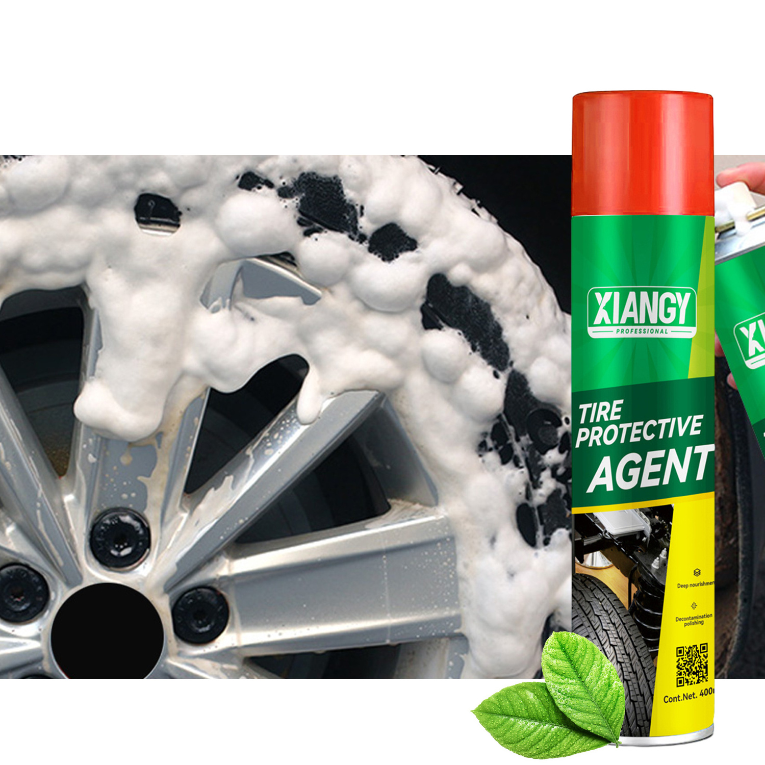 Factory OEM Car Cleaning Multi Purpose Foam Cleaner Tire Brightener Shine Cleaner Spray To Cars