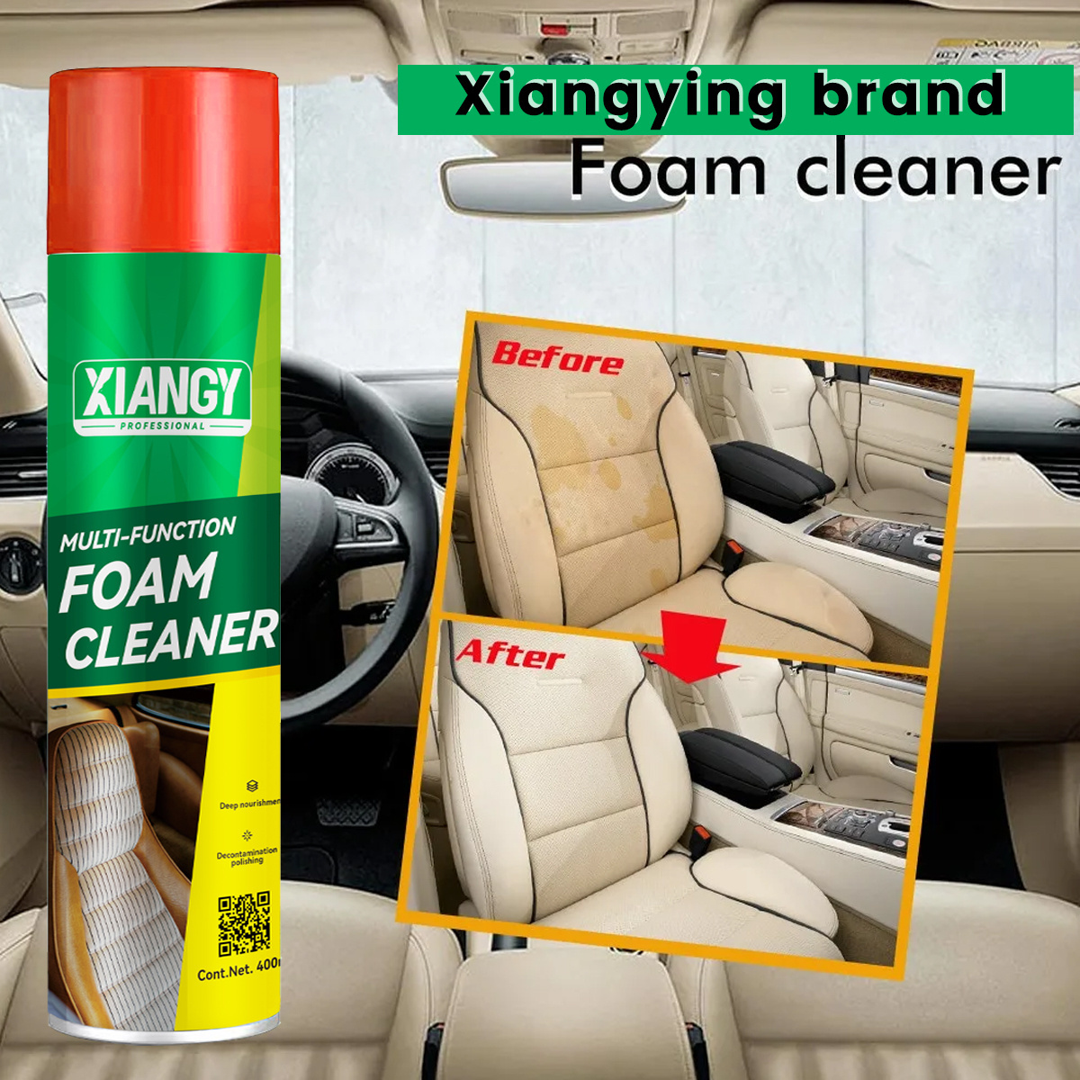 Wholesale Car Care all purpose detailing aerosol Multi-Functional Spray On Foam Cleaner for tire car