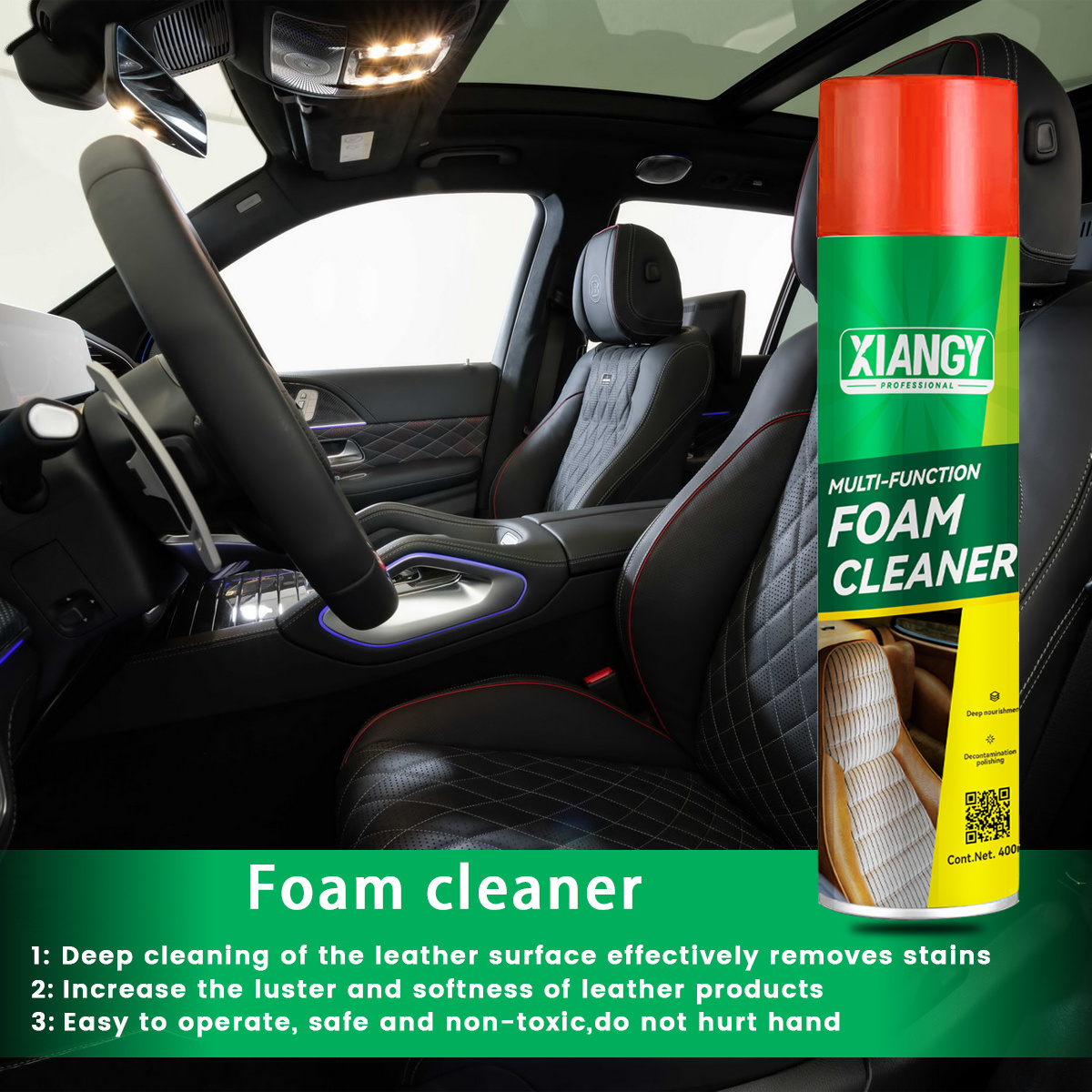 Wholesale Car Care all purpose detailing aerosol Multi-Functional Spray On Foam Cleaner for tire car