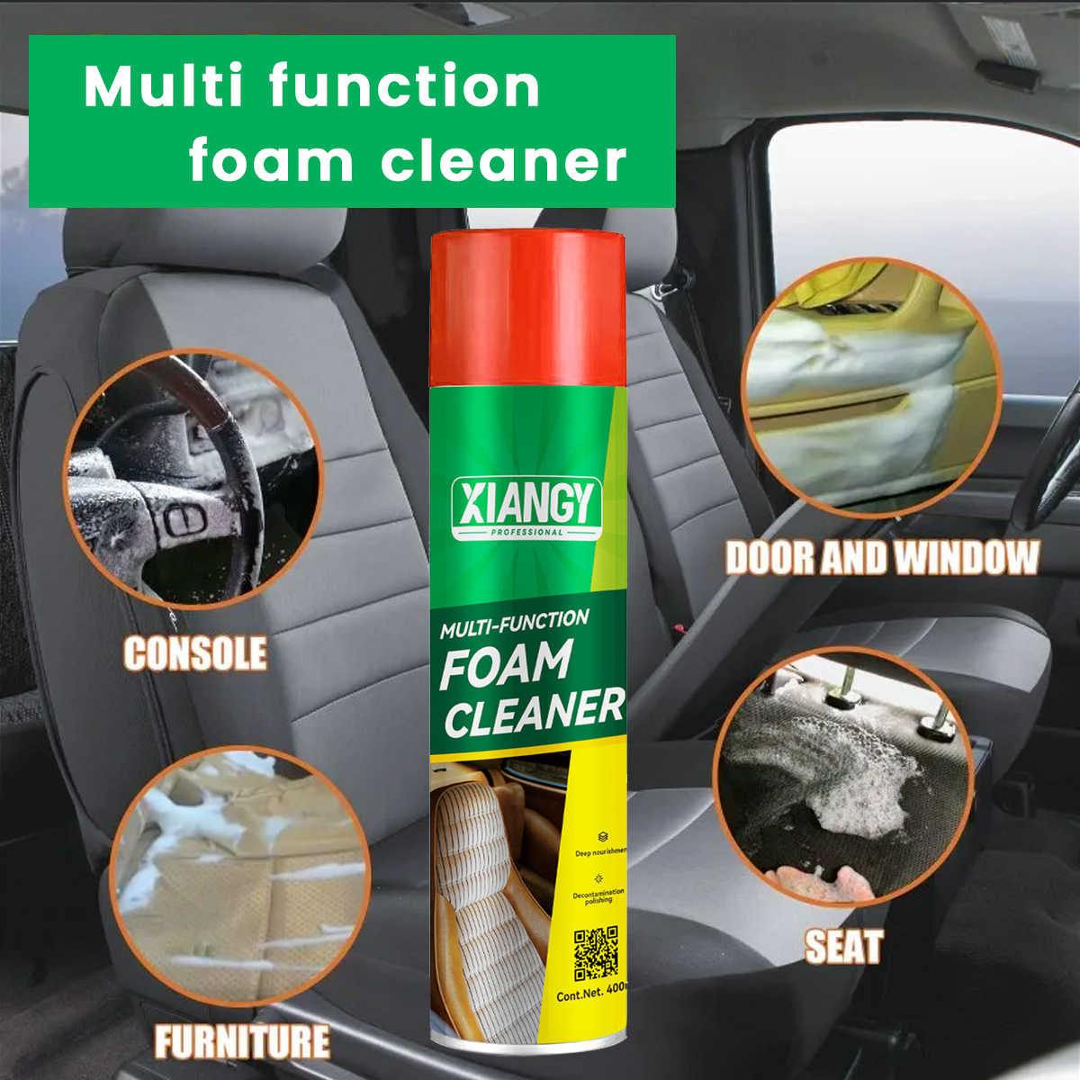 Wholesale Car Care all purpose detailing aerosol Multi-Functional Spray On Foam Cleaner for tire car