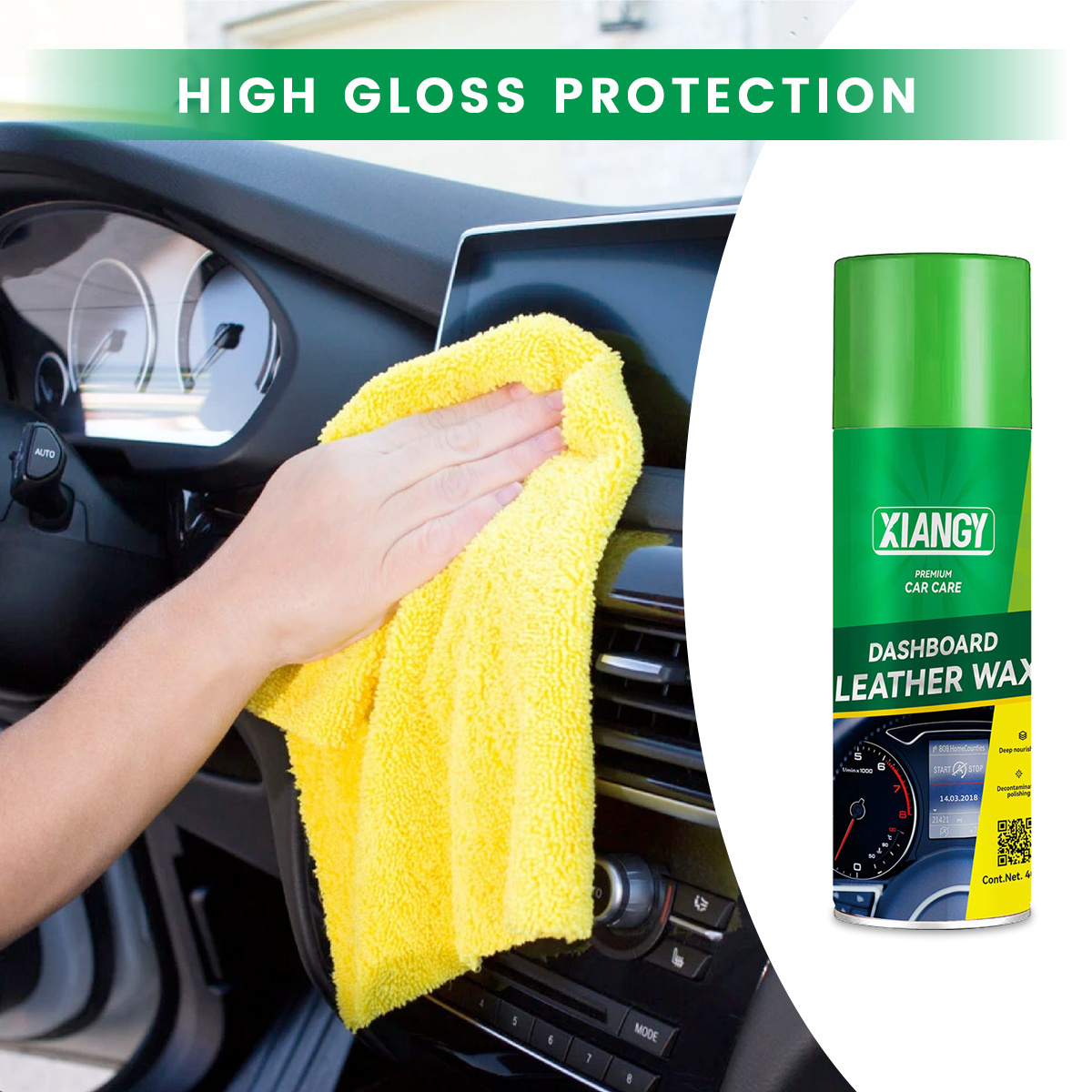 Factory Manufacturer Dashboard Silicone Oil Spray Lubricant Aerosol Foam Spray Silicone Tire Shine